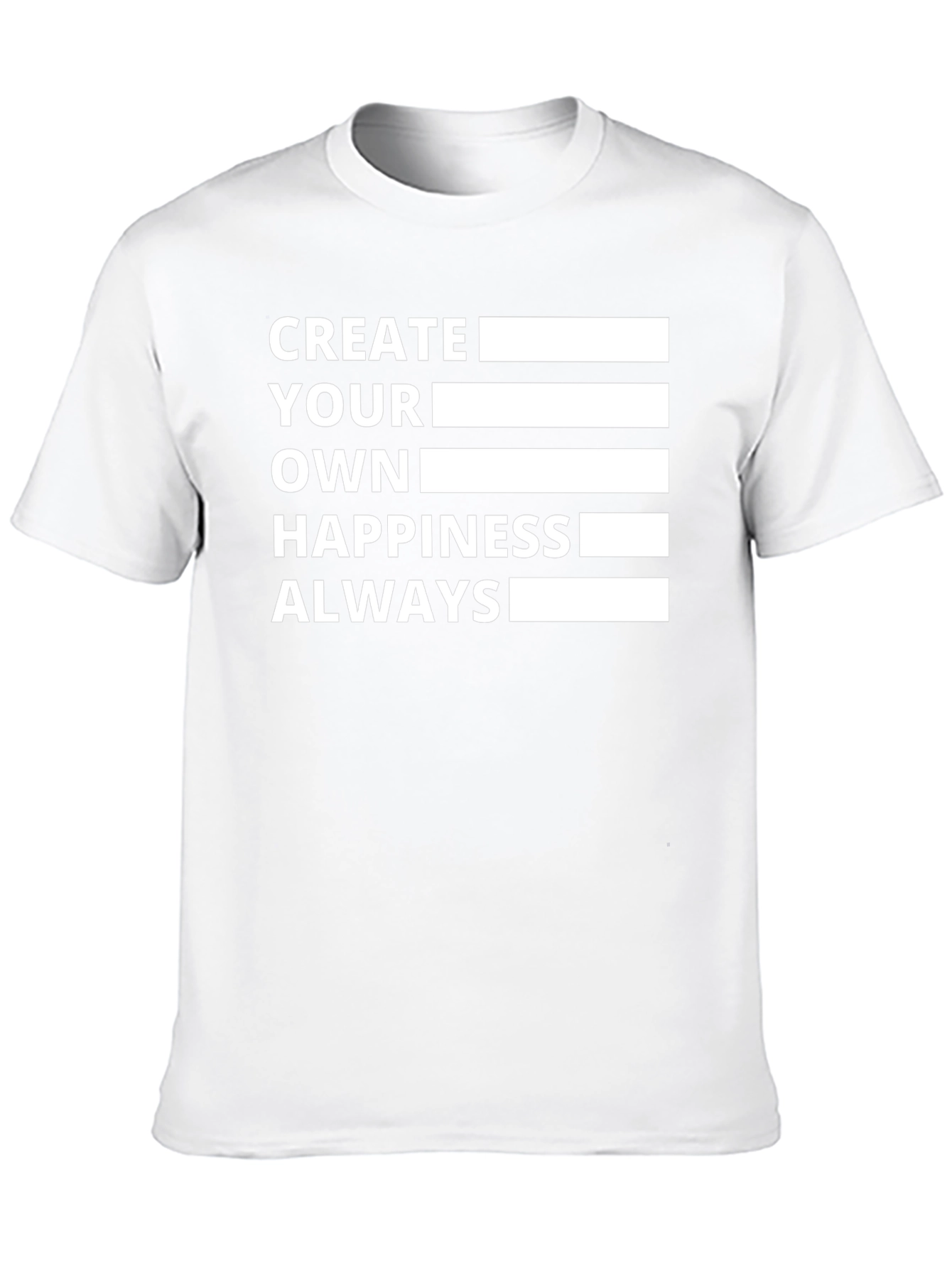 Create Your Own Happiness Black T-Shirt