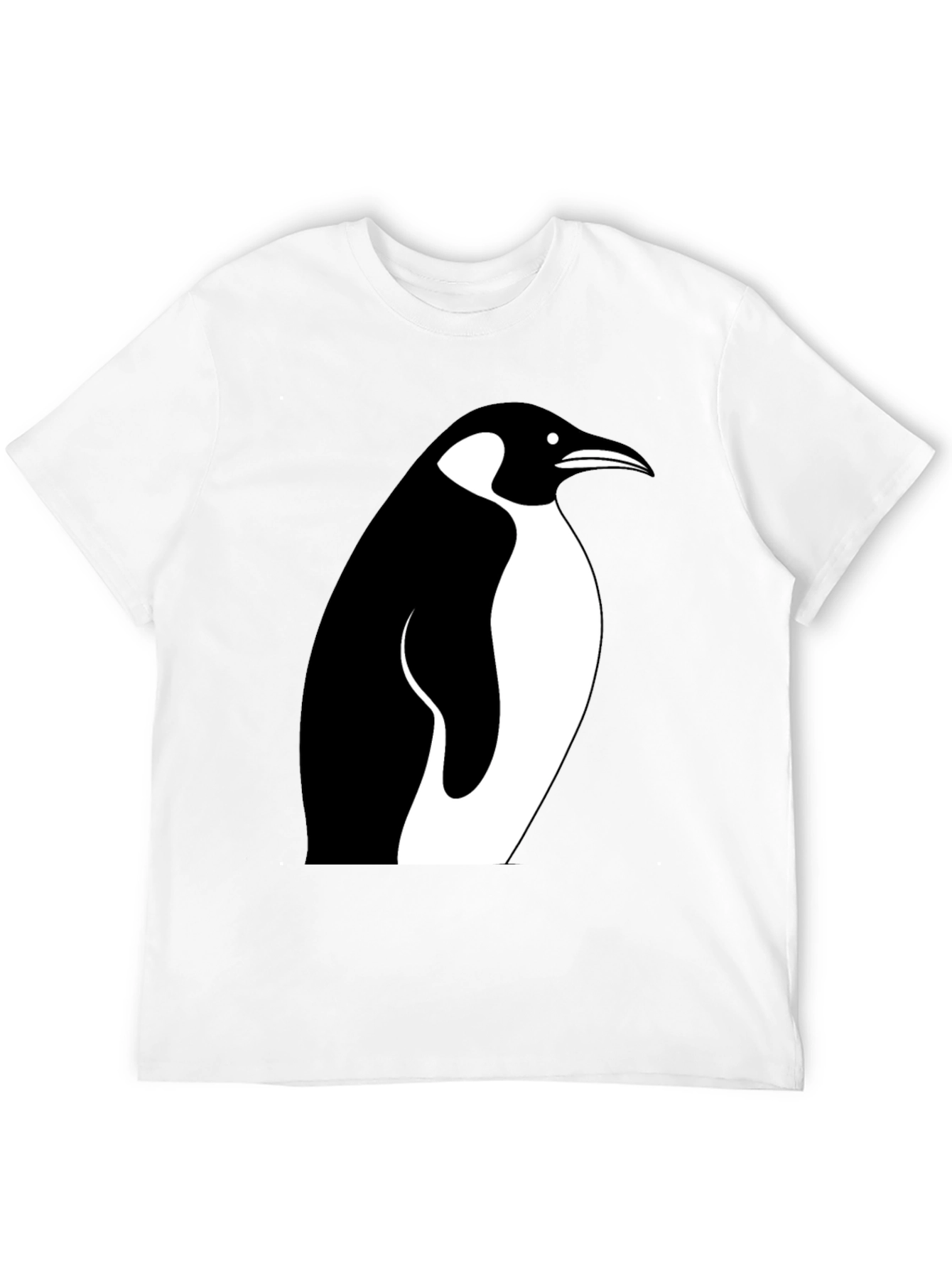 Penguin Graphic Tee - Stylish Black Cotton T-Shirt
