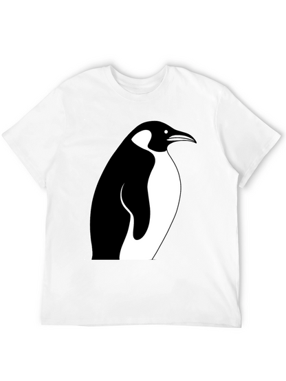 Penguin Graphic Tee - Stylish Black Cotton T-Shirt
