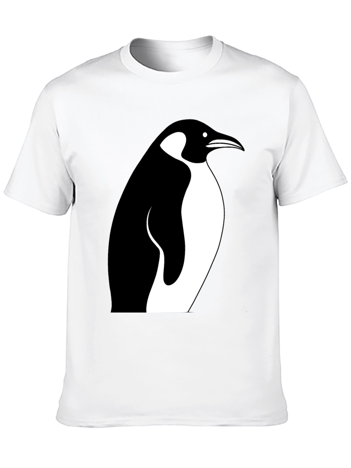 Penguin Graphic Tee - Stylish Black Cotton T-Shirt