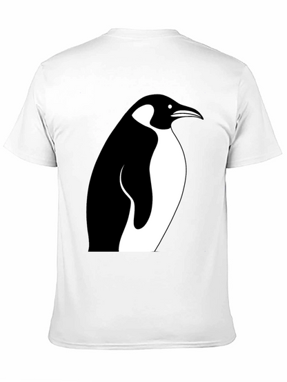Penguin Graphic Tee - Stylish Black Cotton T-Shirt