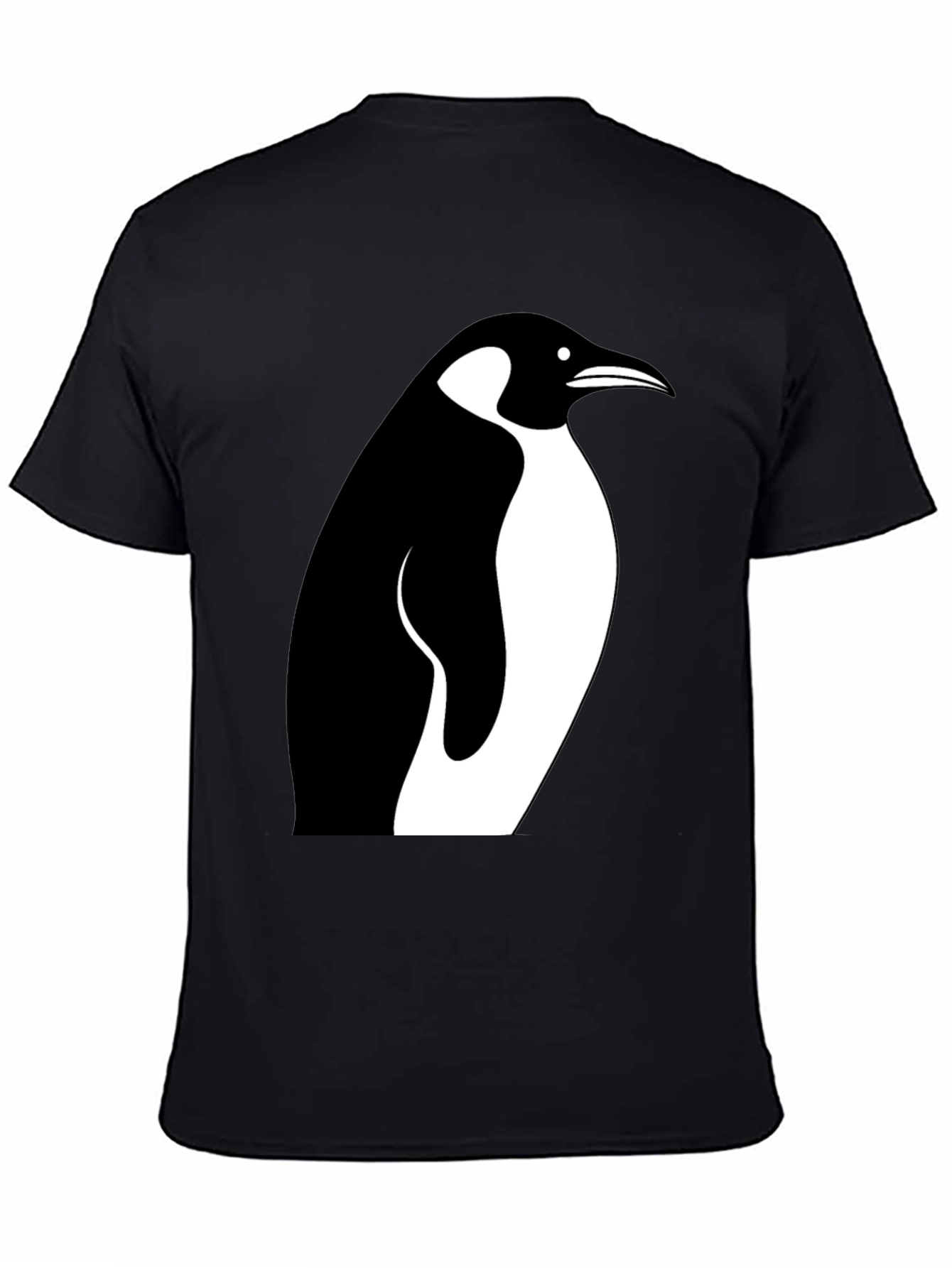 Penguin Graphic Tee - Stylish Black Cotton T-Shirt