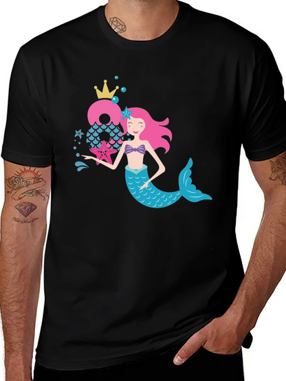 Mermaid Birthday Number T-Shirt