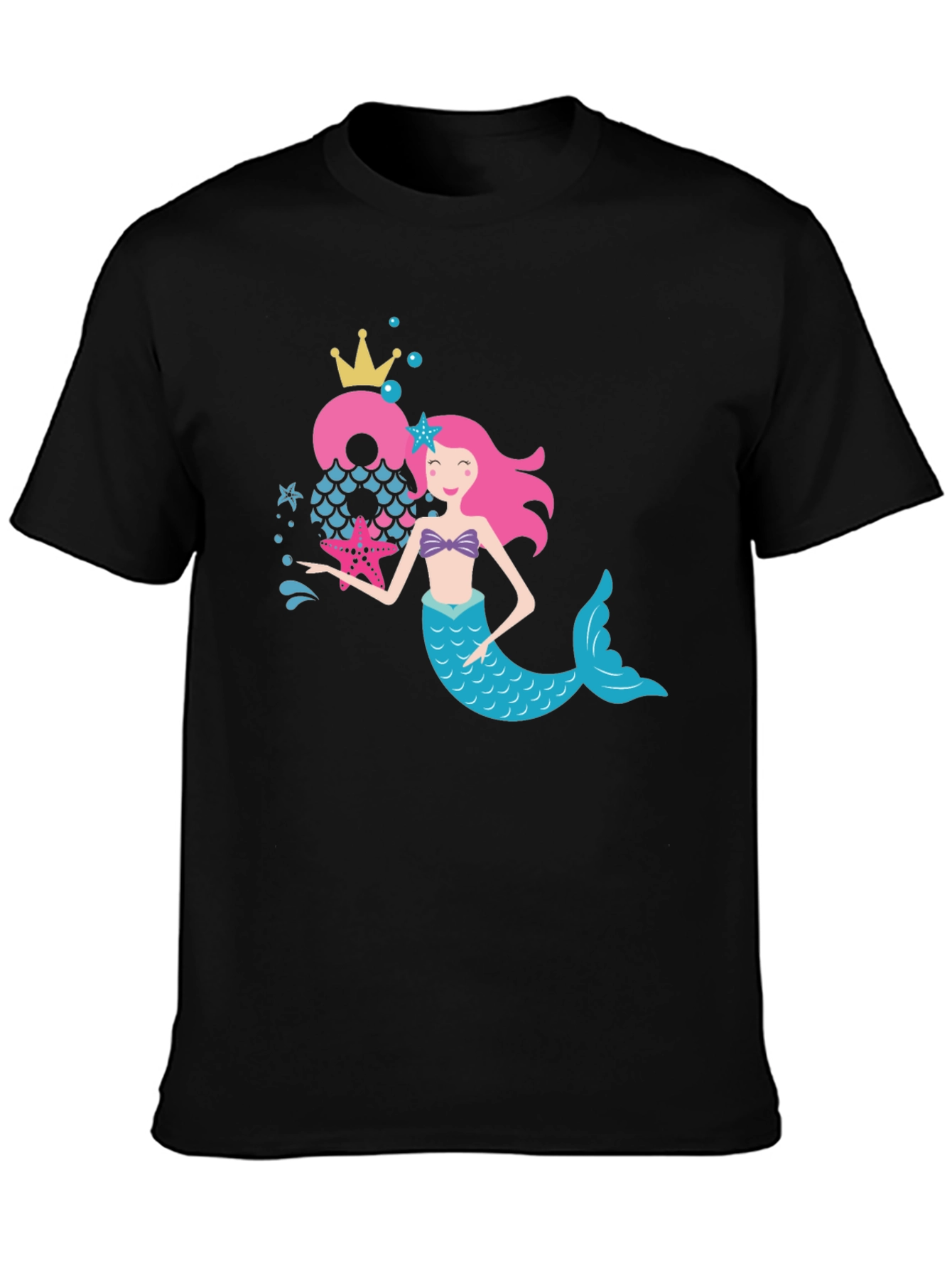 Mermaid Birthday Number T-Shirt
