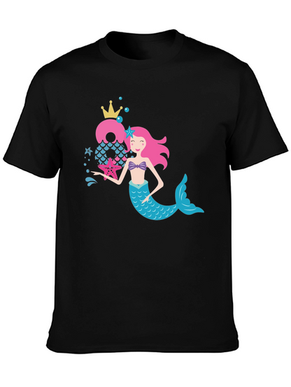 Mermaid Birthday Number T-Shirt