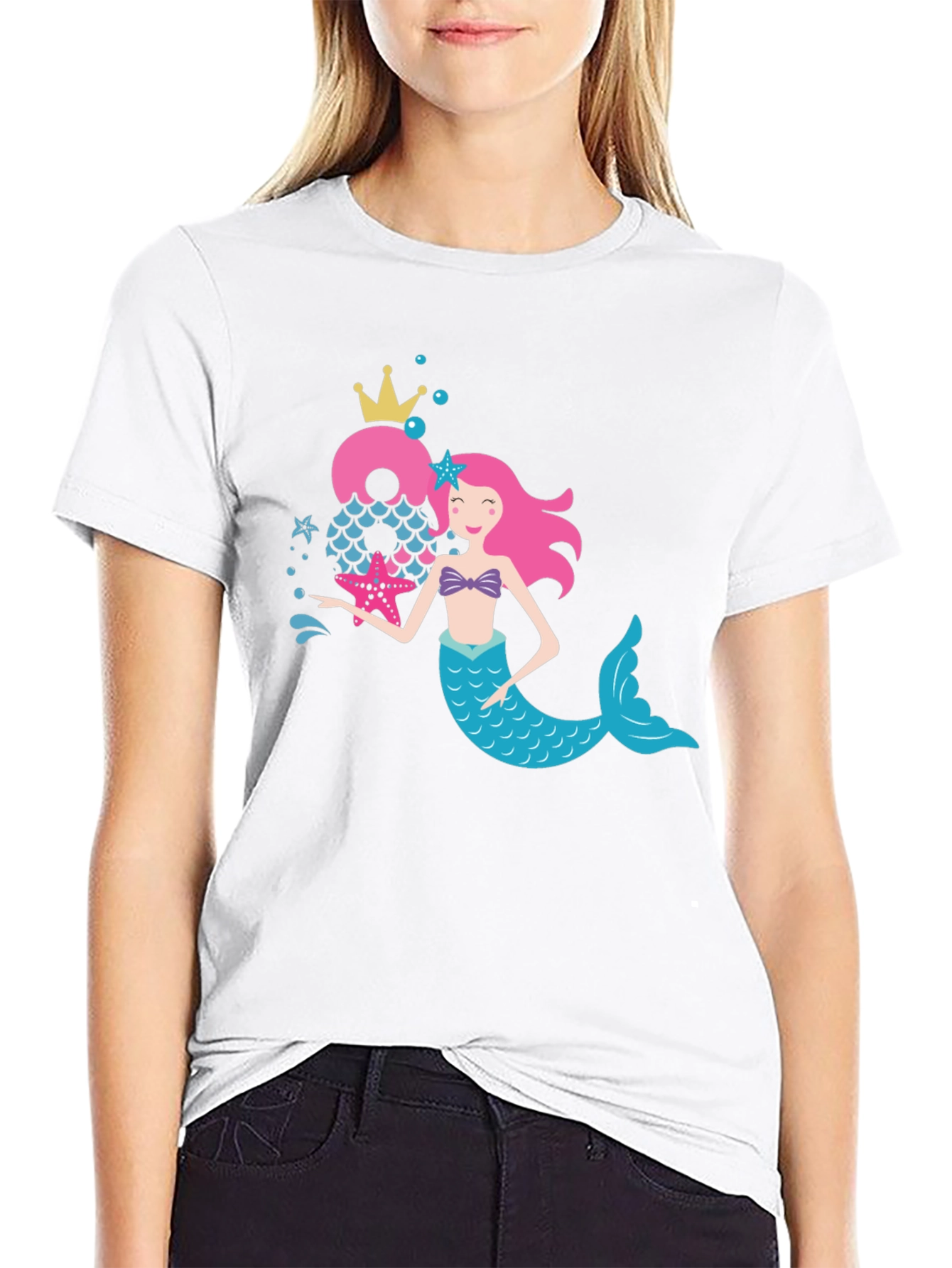 Mermaid Birthday Number T-Shirt