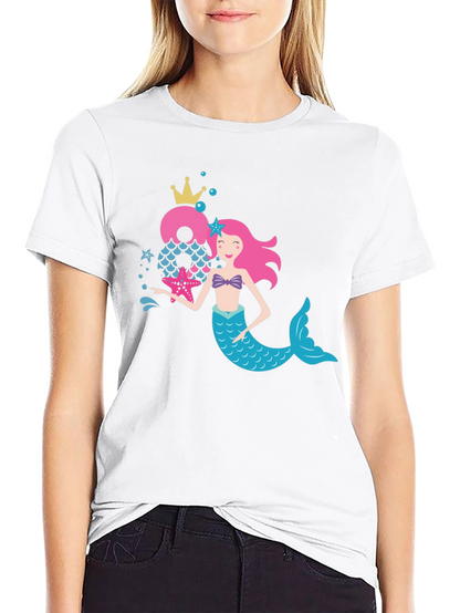 Mermaid Birthday Number T-Shirt