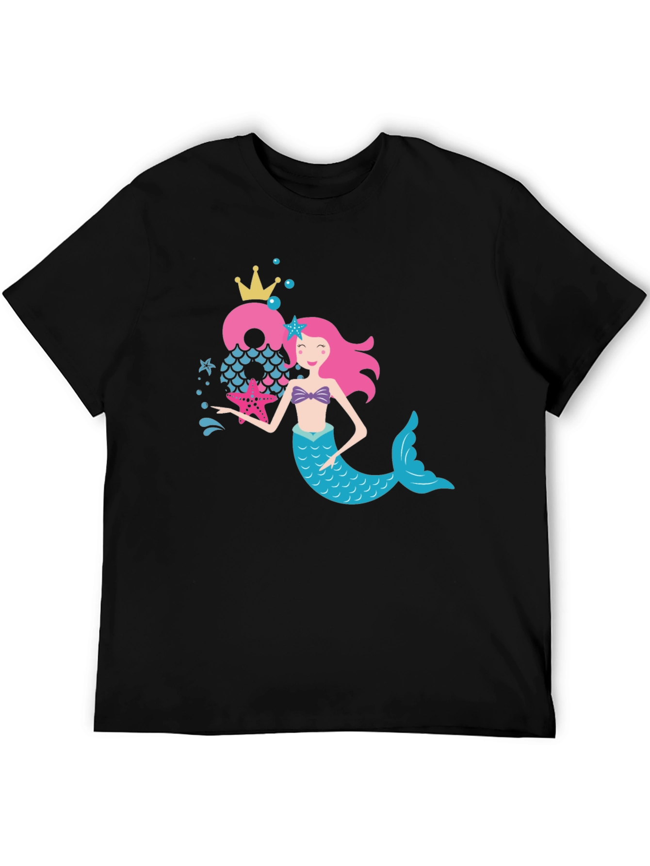 Mermaid Birthday Number T-Shirt