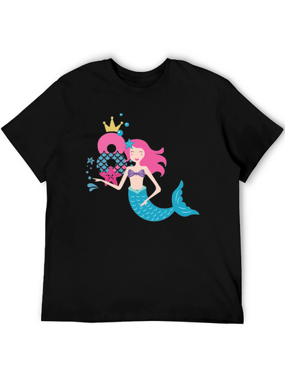 Mermaid Birthday Number T-Shirt