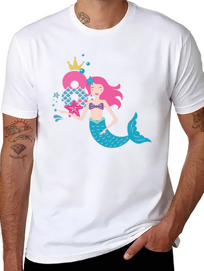Mermaid Birthday Number T-Shirt