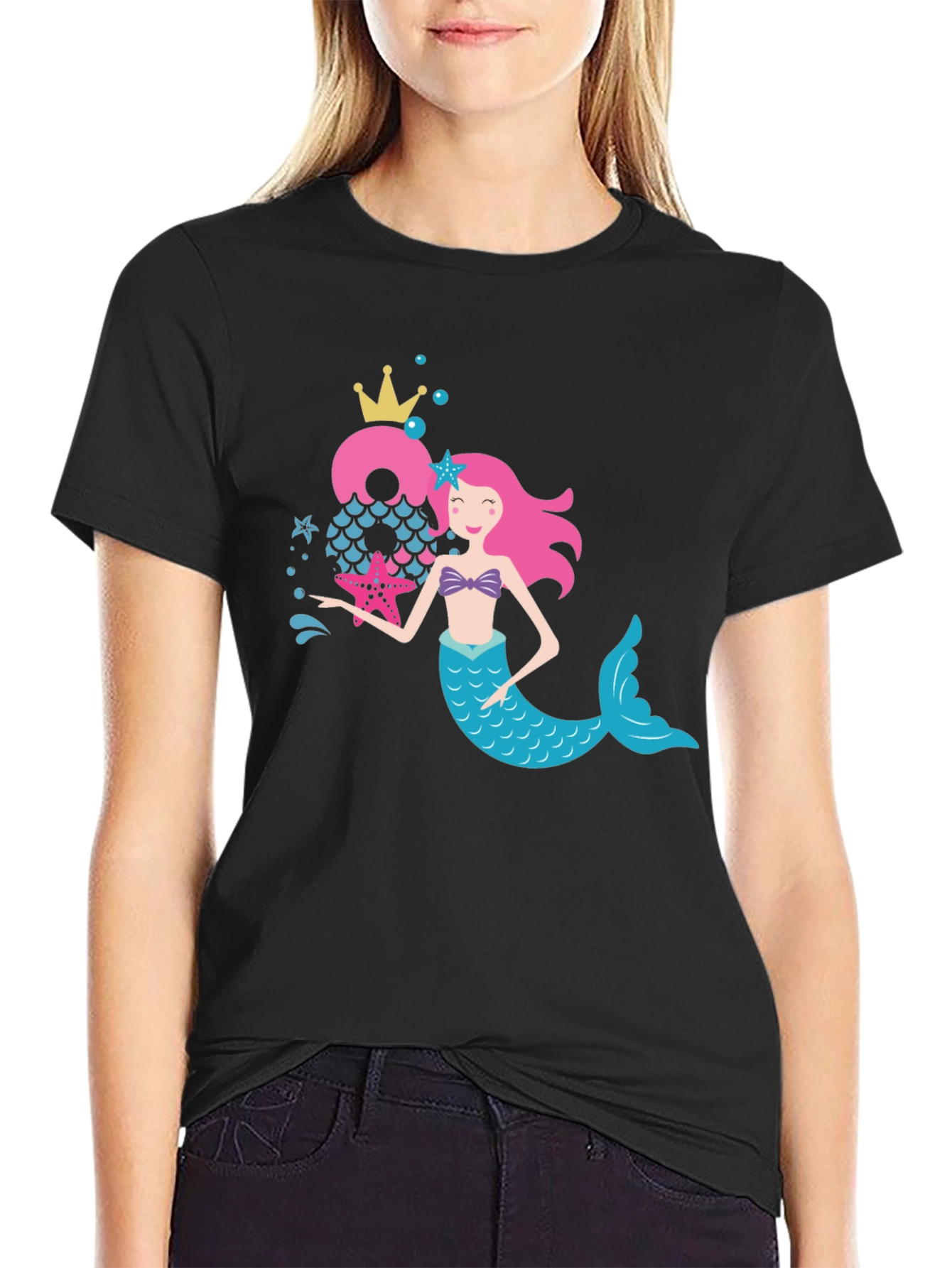 Mermaid Birthday Number T-Shirt
