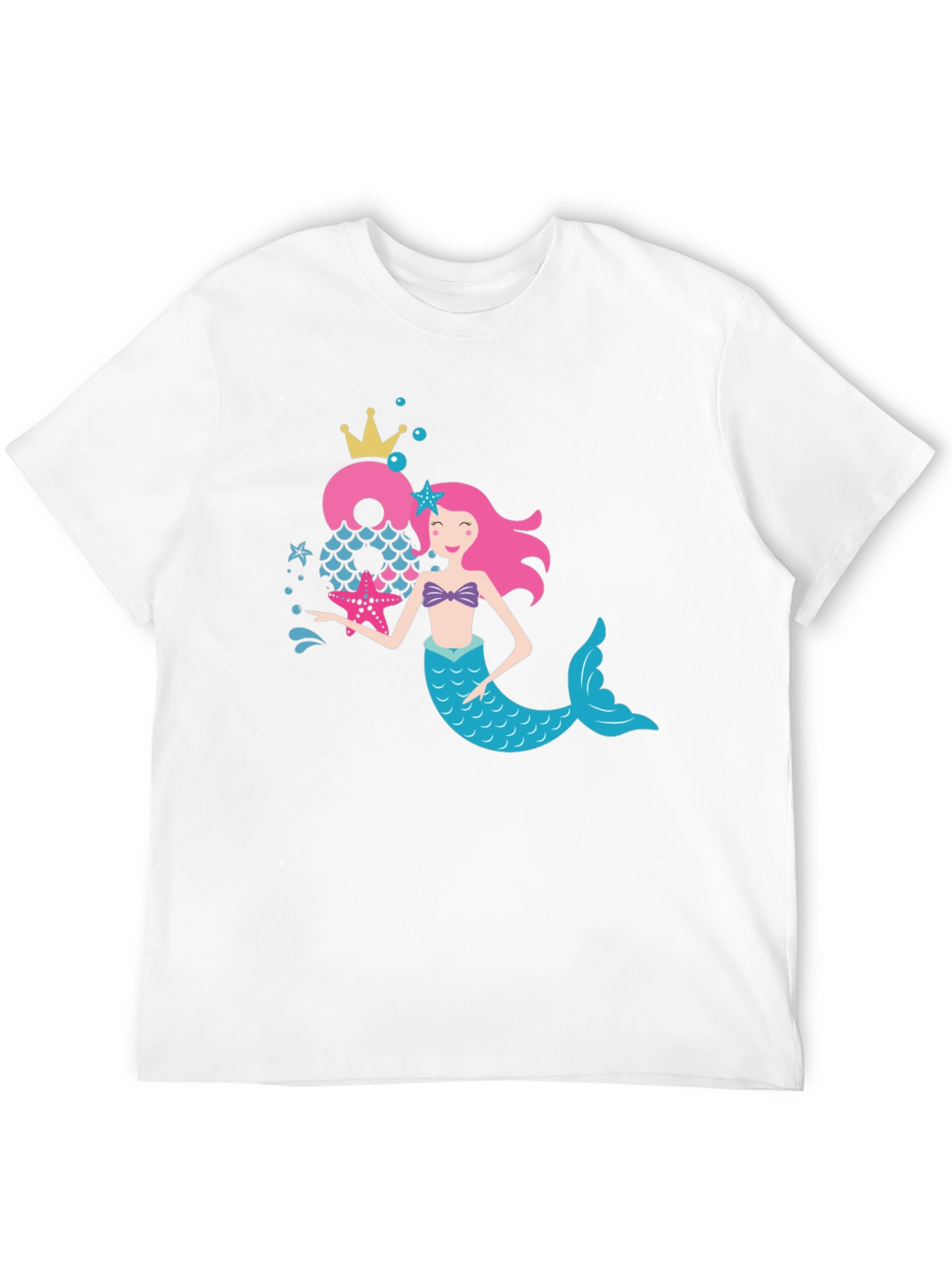 Mermaid Birthday Number T-Shirt