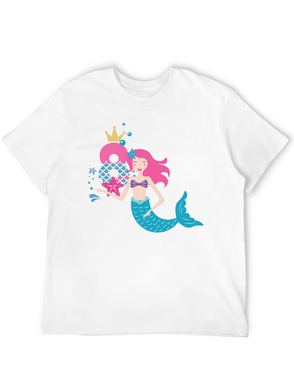 Mermaid Birthday Number T-Shirt