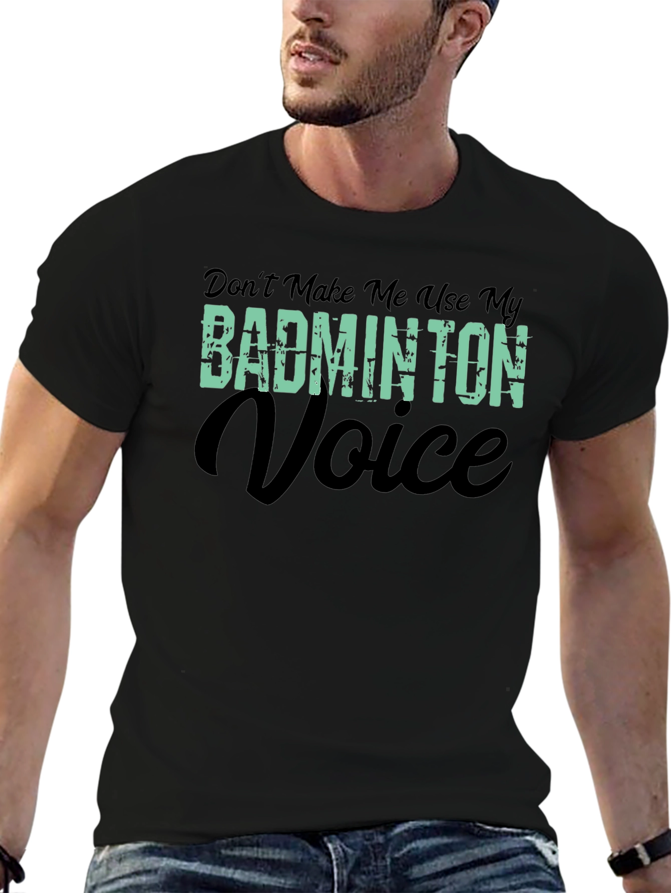 Badminton Voice T-Shirt - Funny Badminton Player Tee