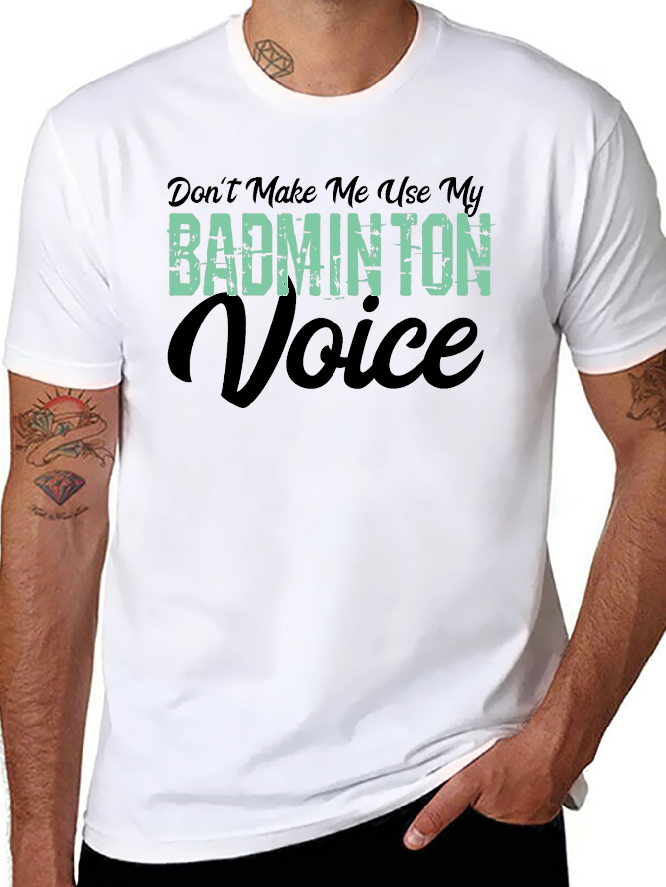 Badminton Voice T-Shirt - Funny Badminton Player Tee