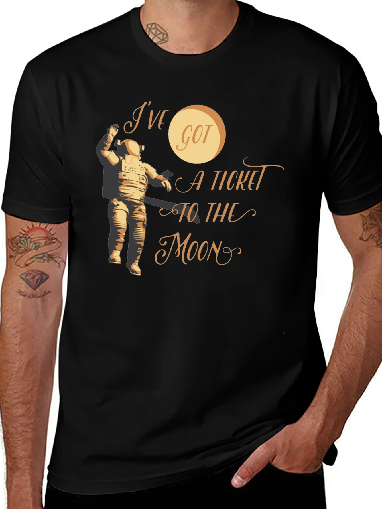 Ive Got A Ticket To The Moon Graphic Tee