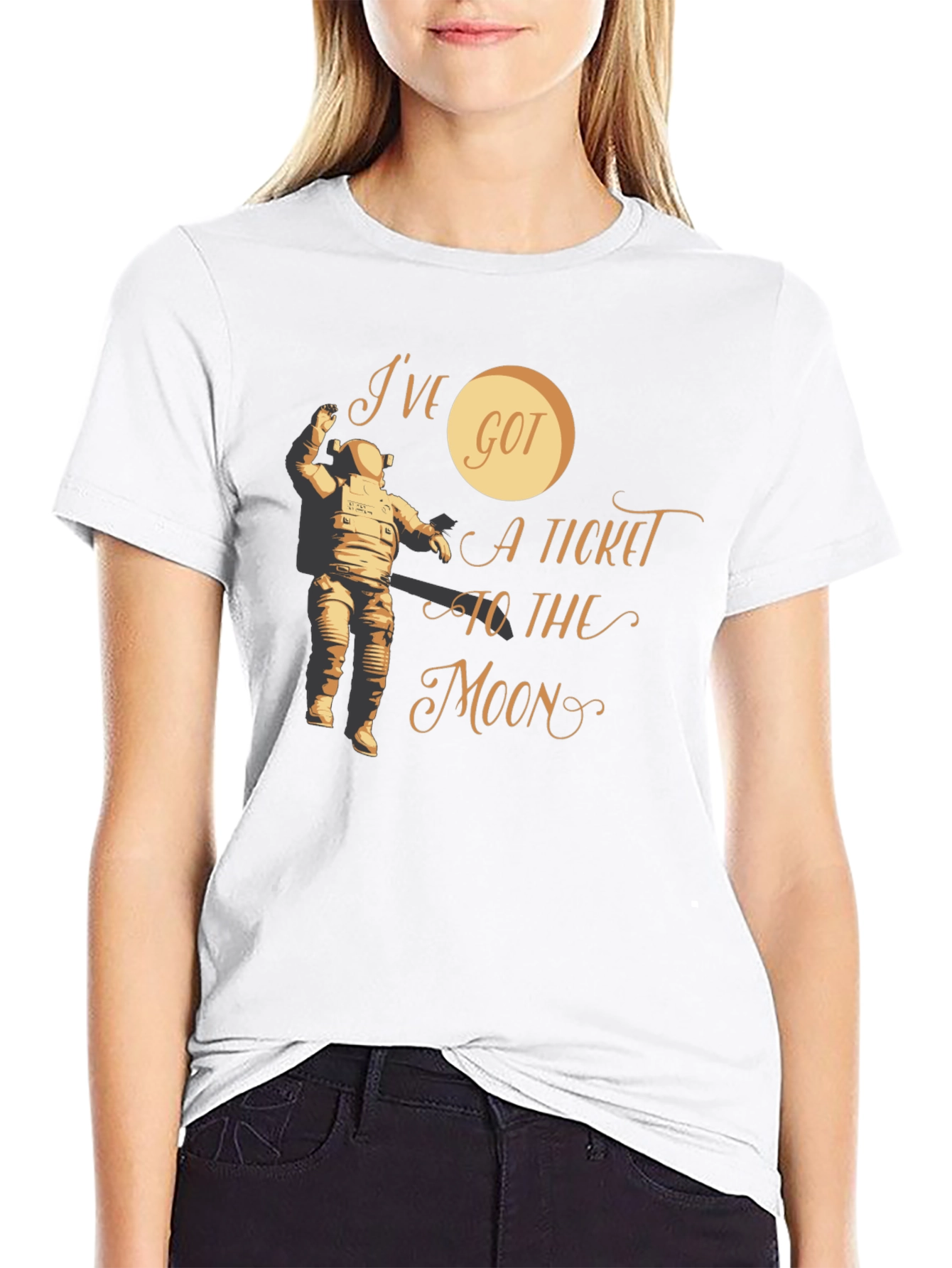 Ive Got A Ticket To The Moon Graphic Tee