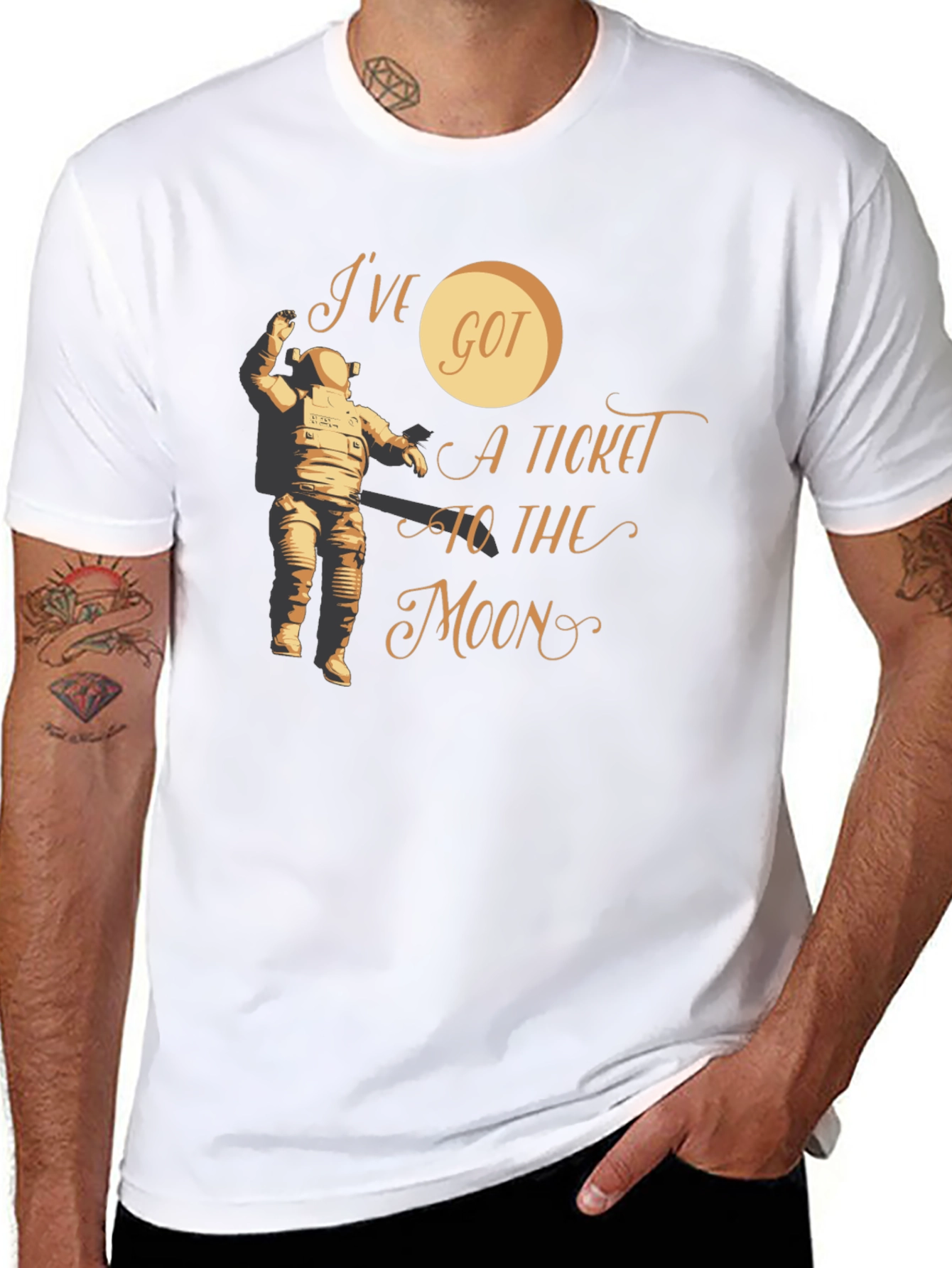 Ive Got A Ticket To The Moon Graphic Tee