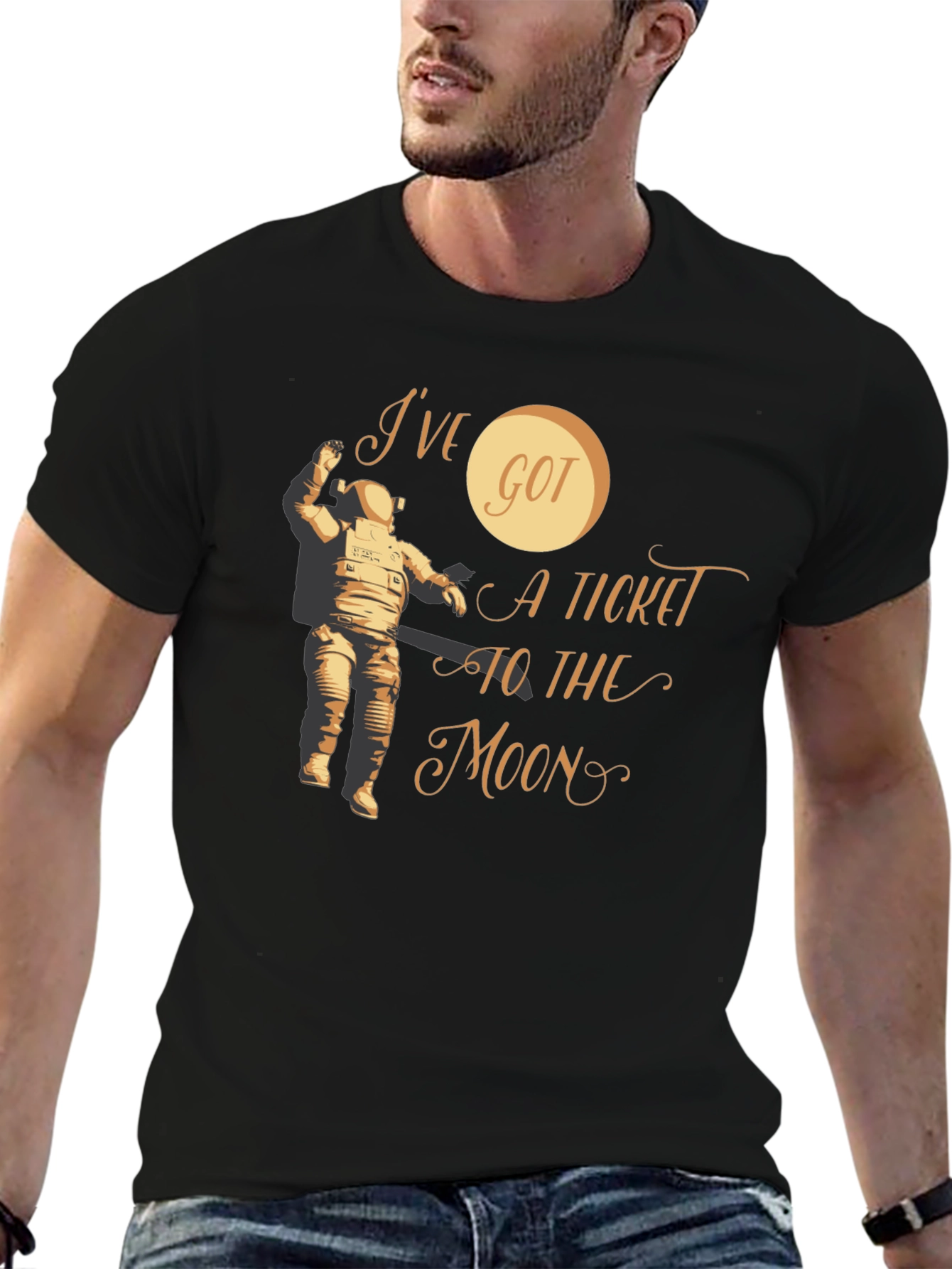 Ive Got A Ticket To The Moon Graphic Tee