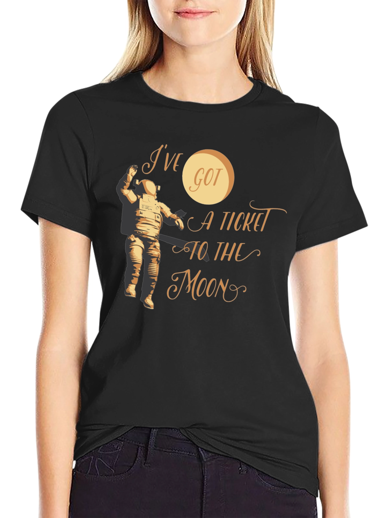 Ive Got A Ticket To The Moon Graphic Tee