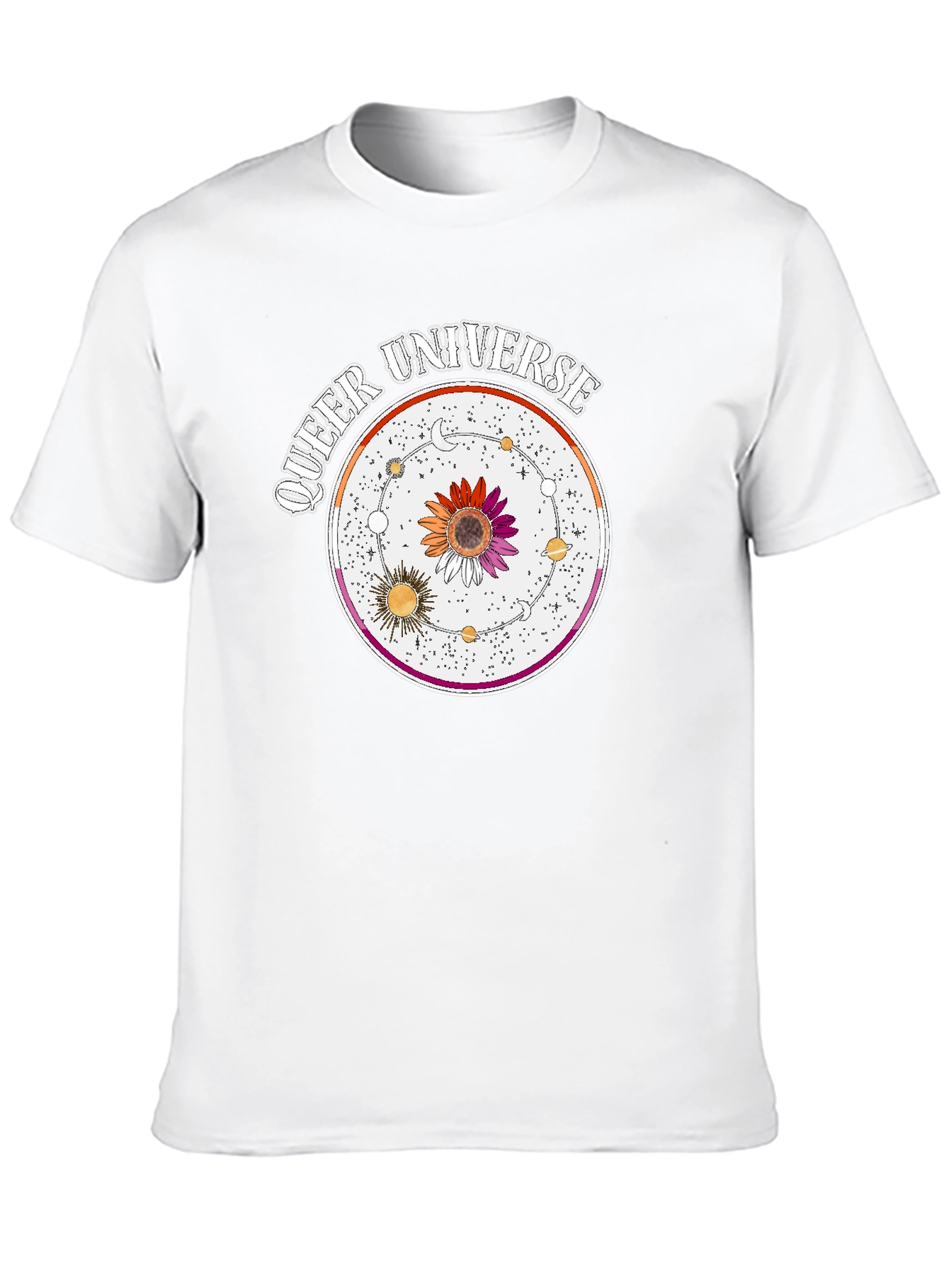 Queer Universe Graphic T-Shirt - Lesbian Pride