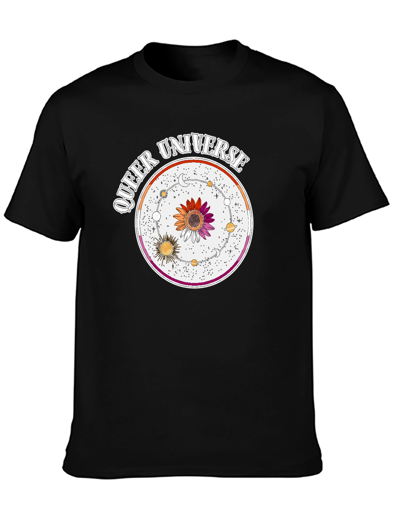 Queer Universe Graphic T-Shirt - Lesbian Pride