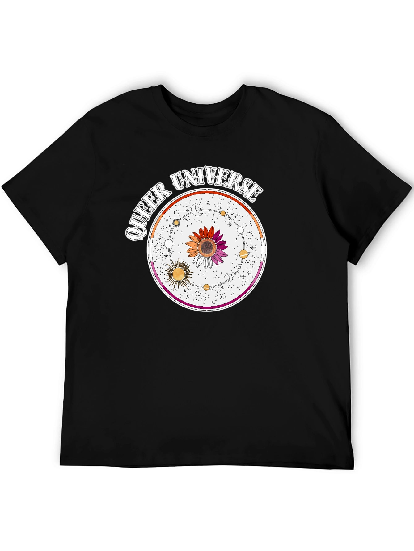 Queer Universe Graphic T-Shirt - Lesbian Pride