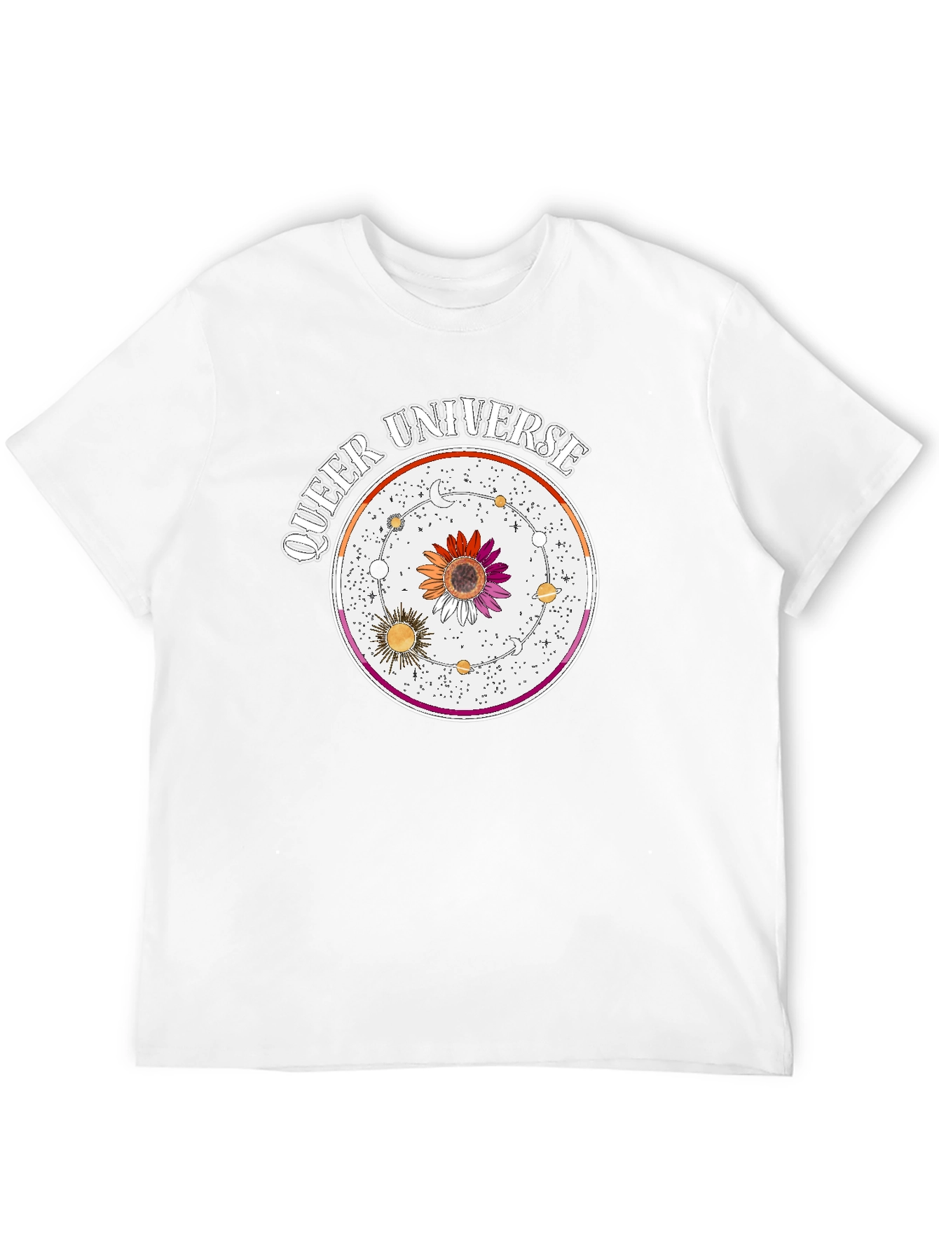 Queer Universe Graphic T-Shirt - Lesbian Pride