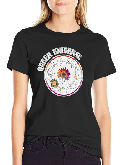 Queer Universe Graphic T-Shirt - Lesbian Pride