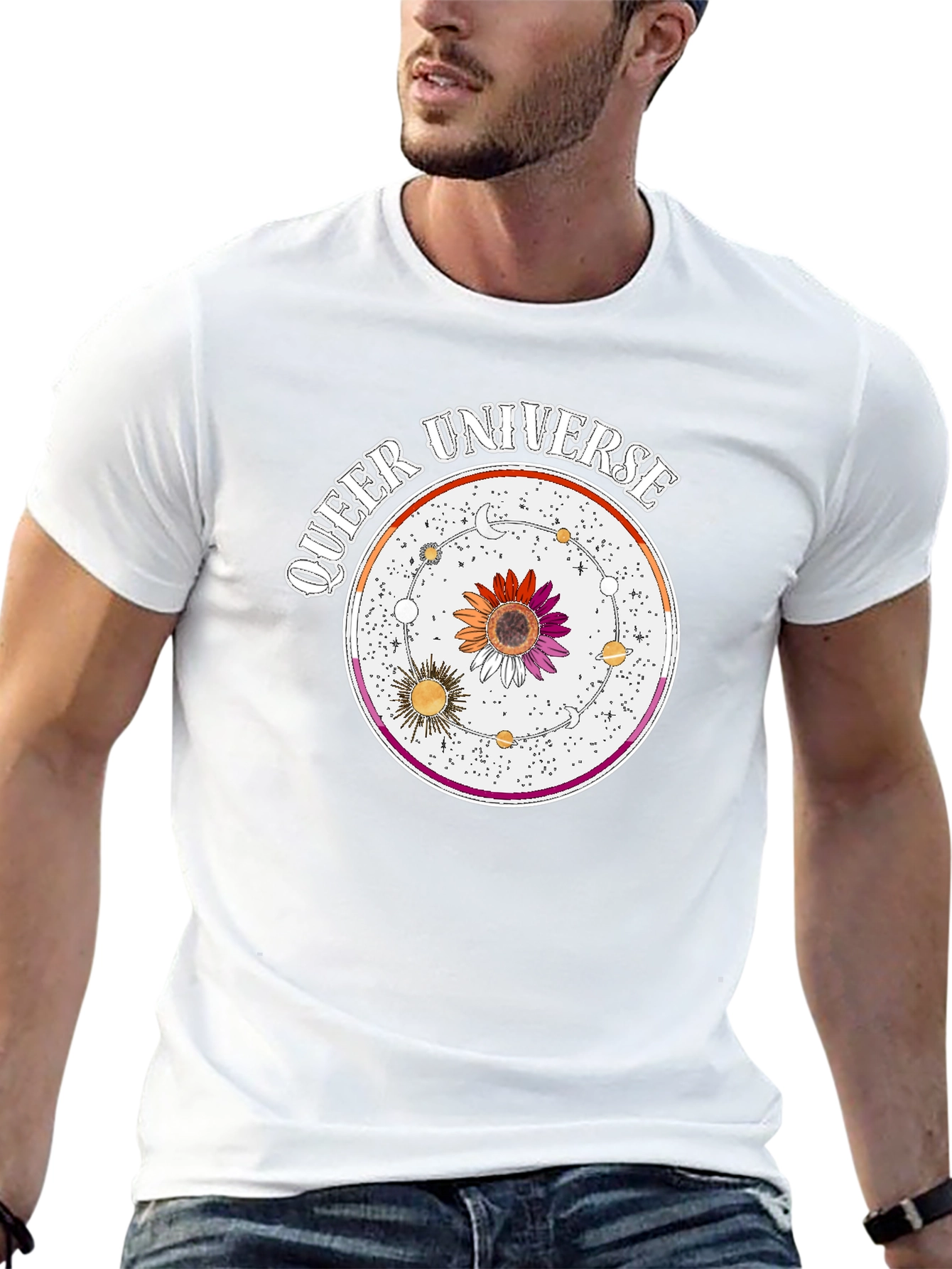 Queer Universe Graphic T-Shirt - Lesbian Pride