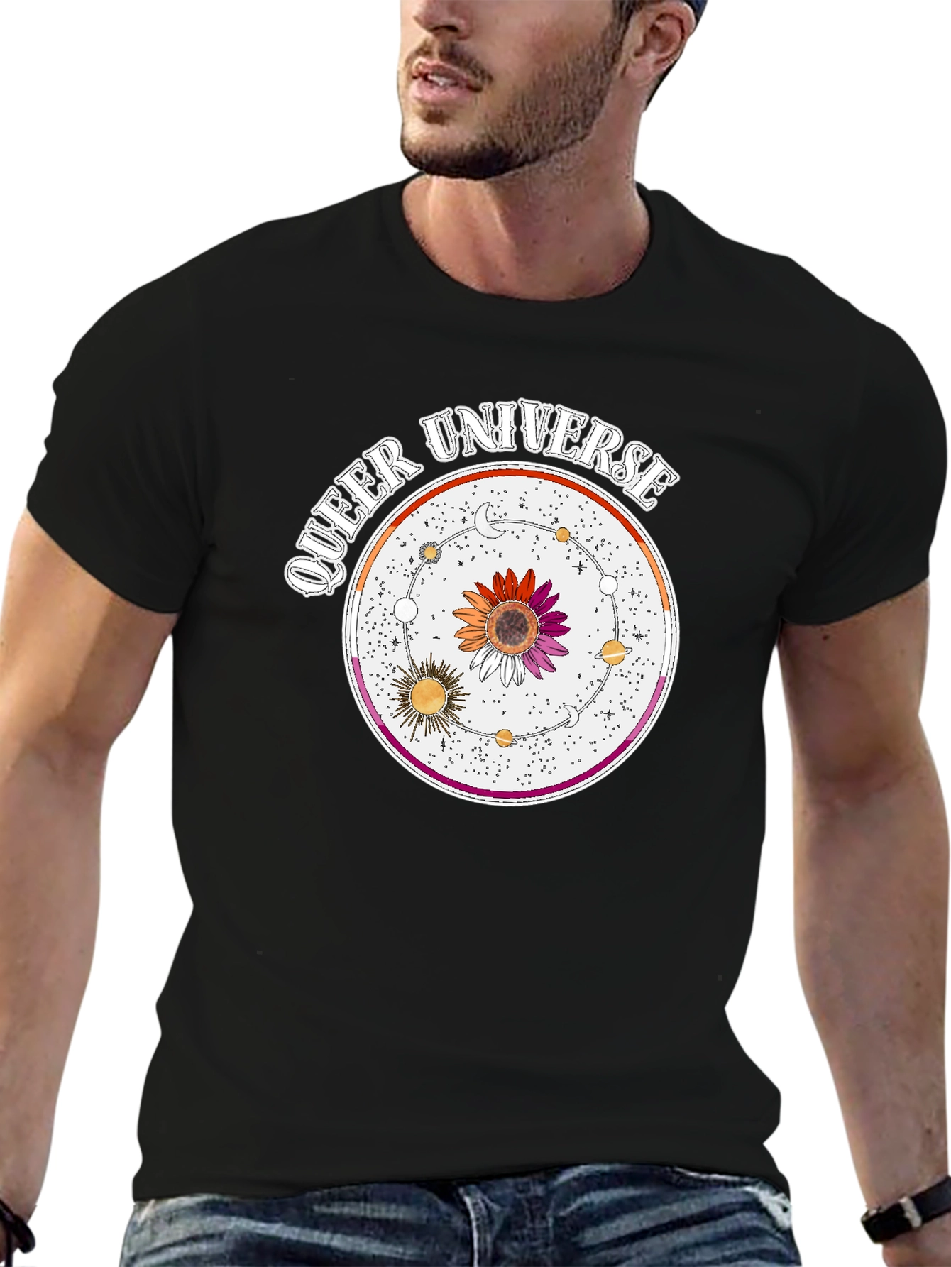 Queer Universe Graphic T-Shirt - Lesbian Pride