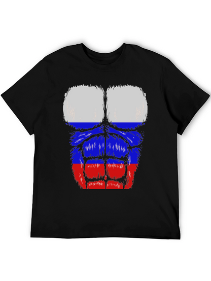 Russian Flag Muscle T-Shirt