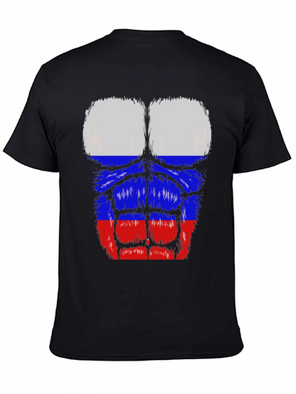 Russian Flag Muscle T-Shirt