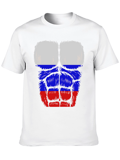 Russian Flag Muscle T-Shirt