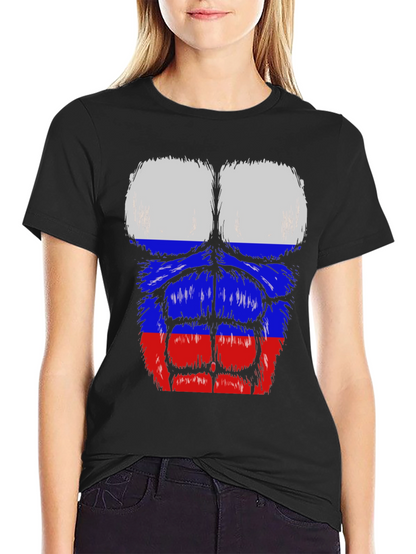 Russian Flag Muscle T-Shirt