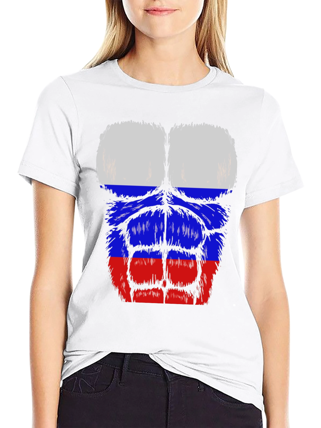 Russian Flag Muscle T-Shirt