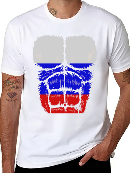 Russian Flag Muscle T-Shirt