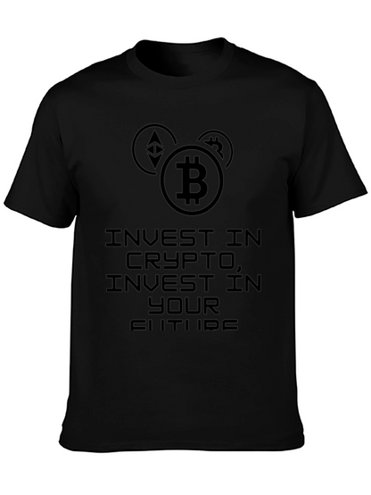 Invest in Crypto Black T-Shirt