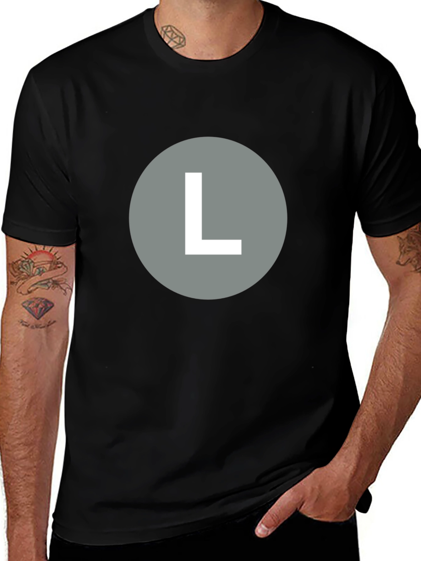 Bold L Graphic Tee - Casual Style
