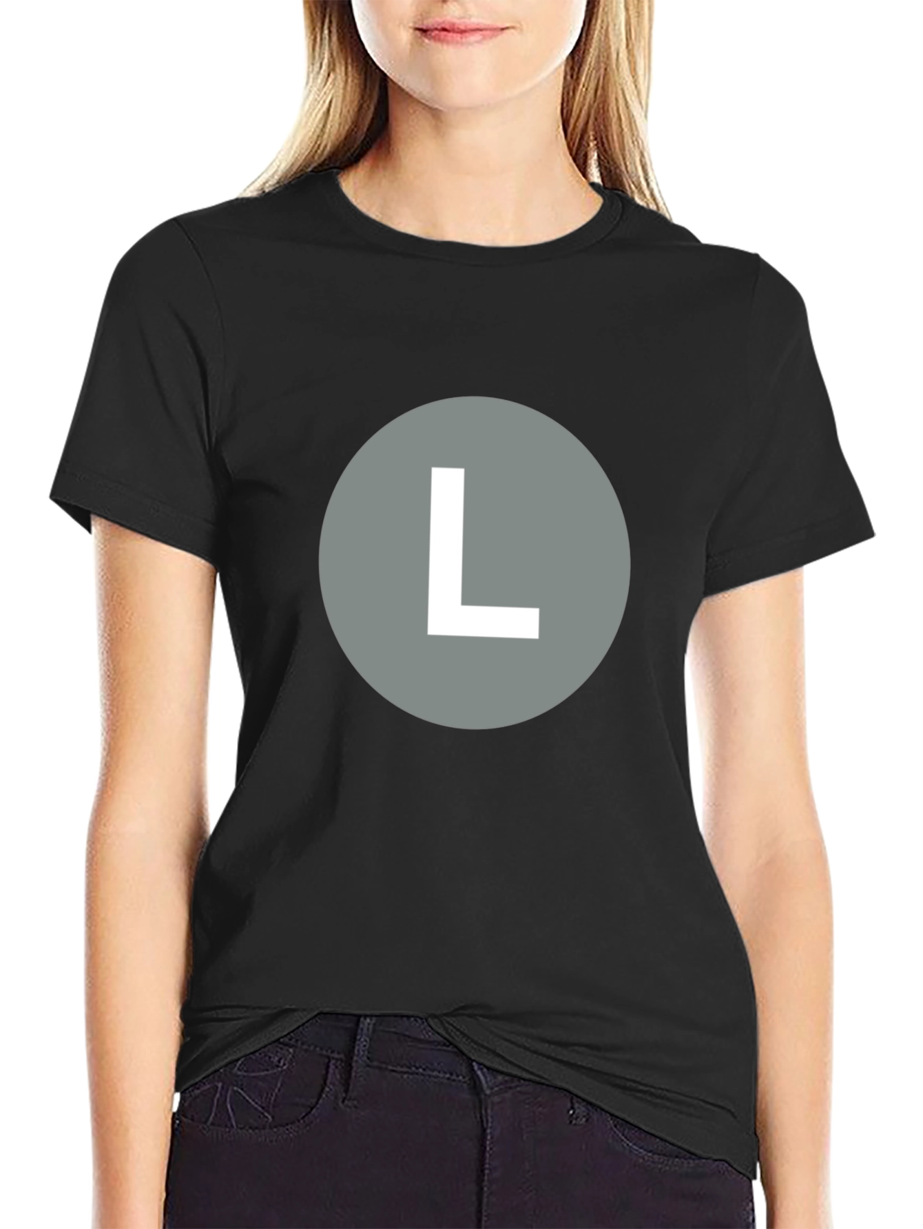 Bold L Graphic Tee - Casual Style