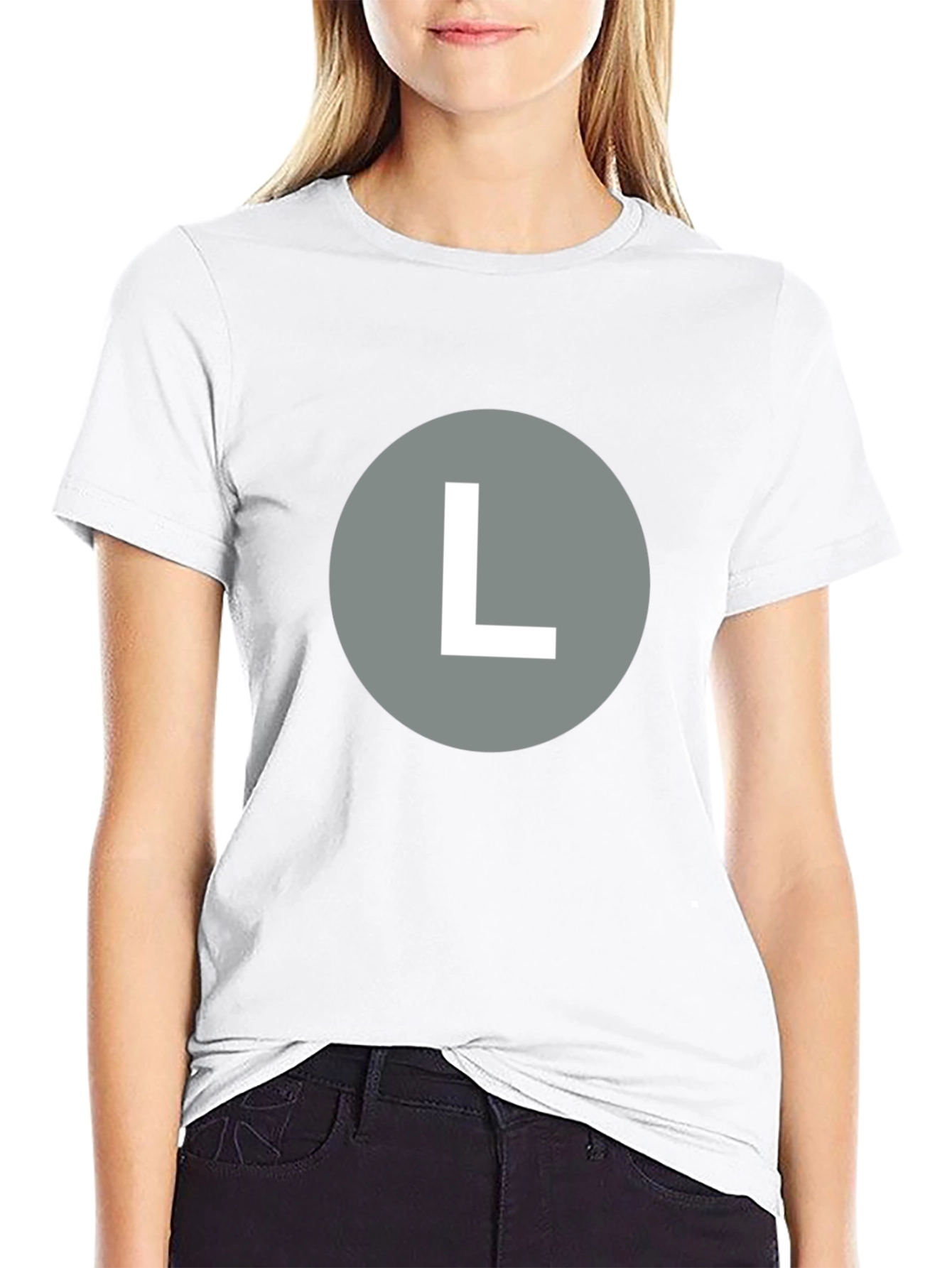Bold L Graphic Tee - Casual Style