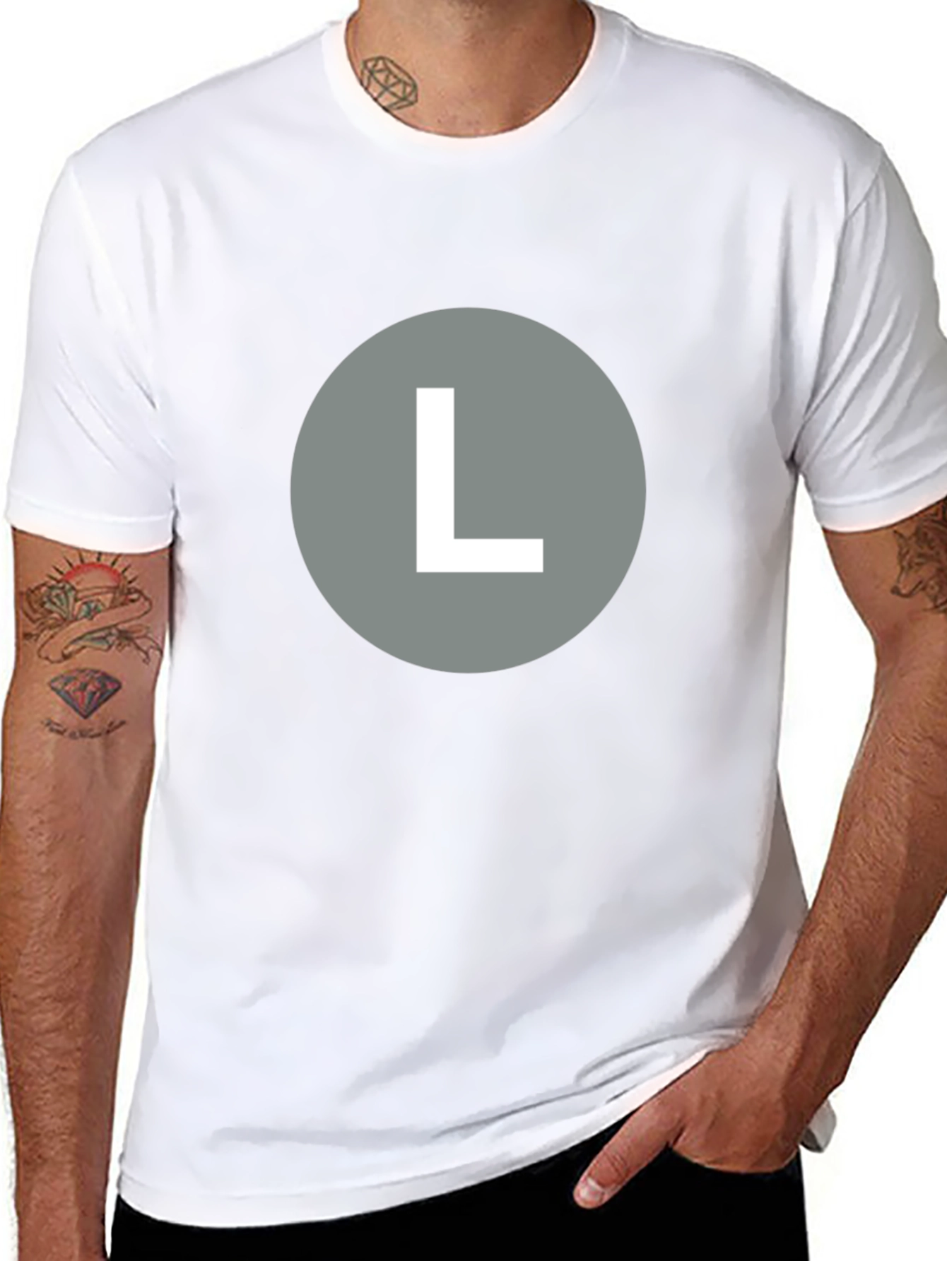 Bold L Graphic Tee - Casual Style