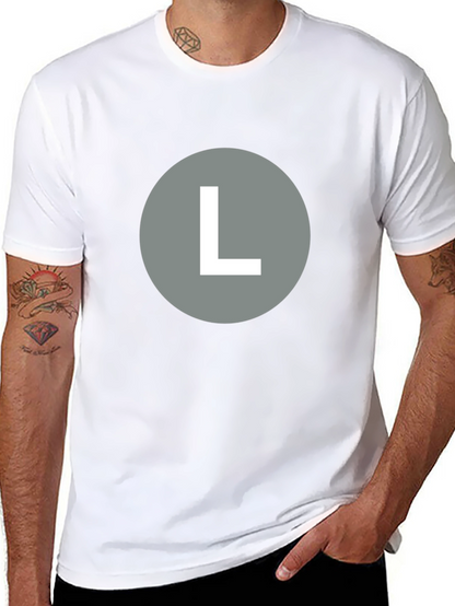 Bold L Graphic Tee - Casual Style