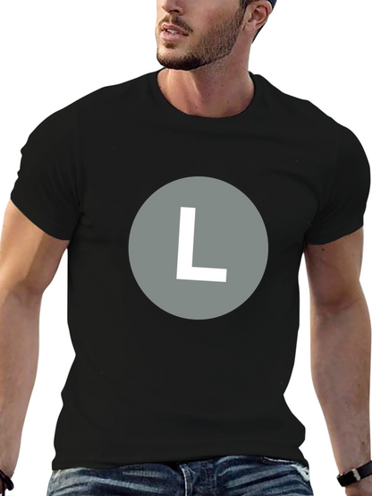 Bold L Graphic Tee - Casual Style