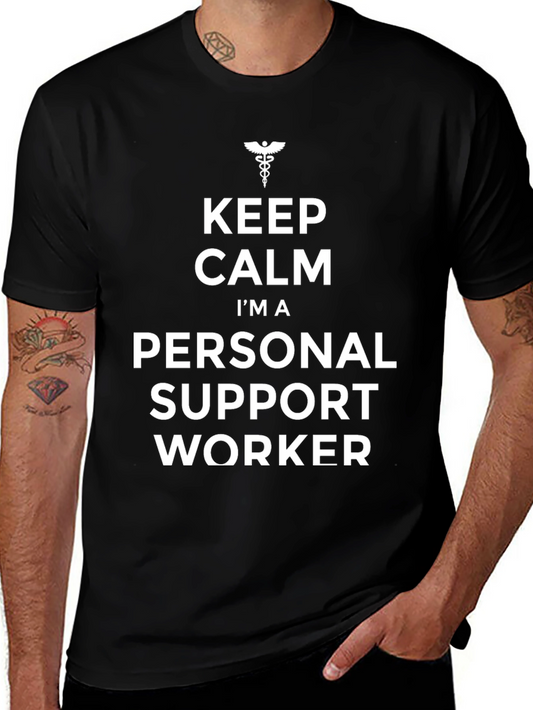 Personal Support Worker T-Shirt - Keep Calm