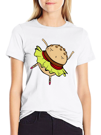 Burger Ballerina Graphic T-Shirt