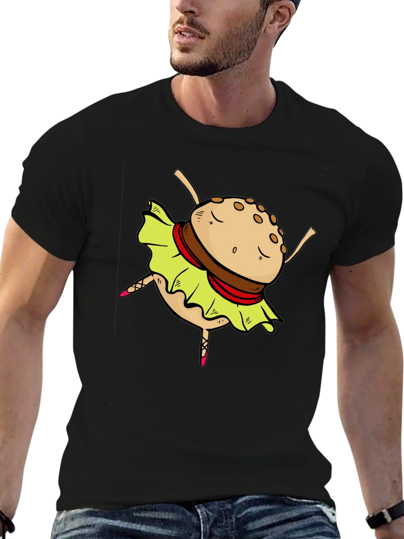 Burger Ballerina Graphic T-Shirt