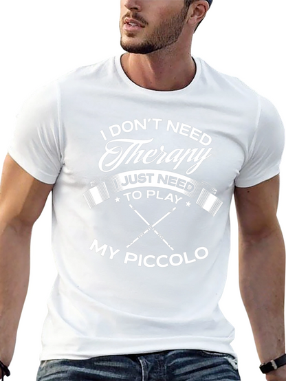 Therapy Piccolo Player Black T-Shirt