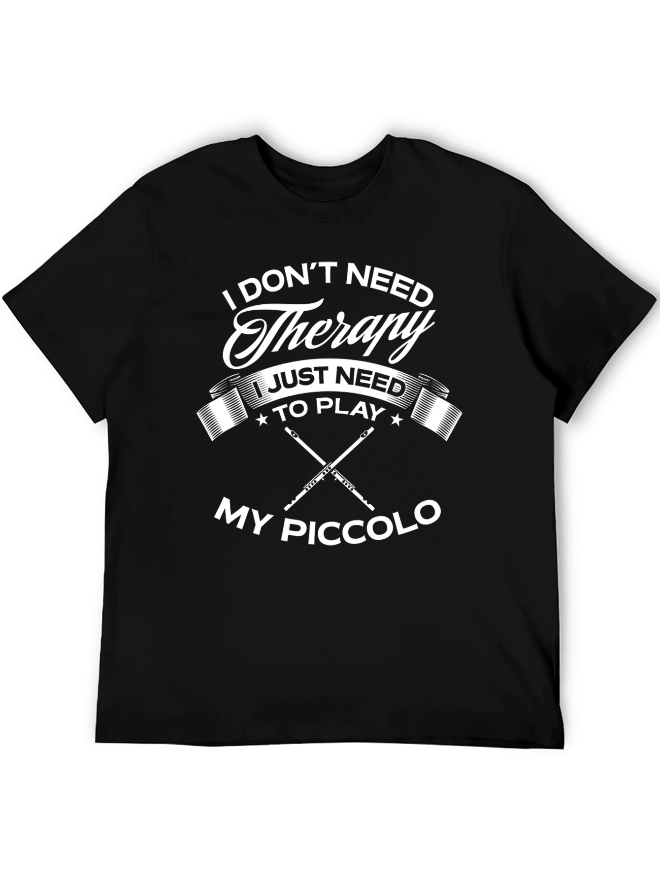 Therapy Piccolo Player Black T-Shirt