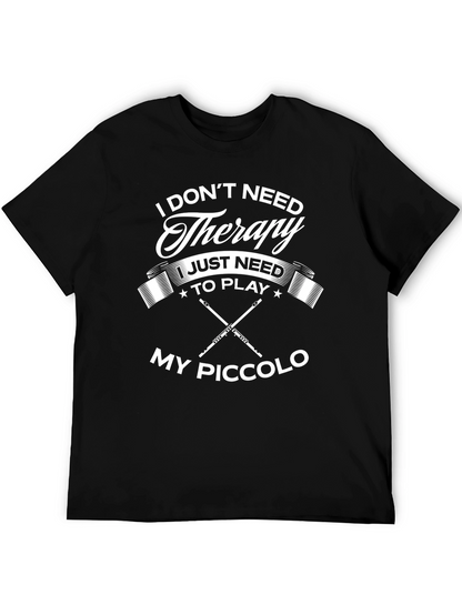 Therapy Piccolo Player Black T-Shirt